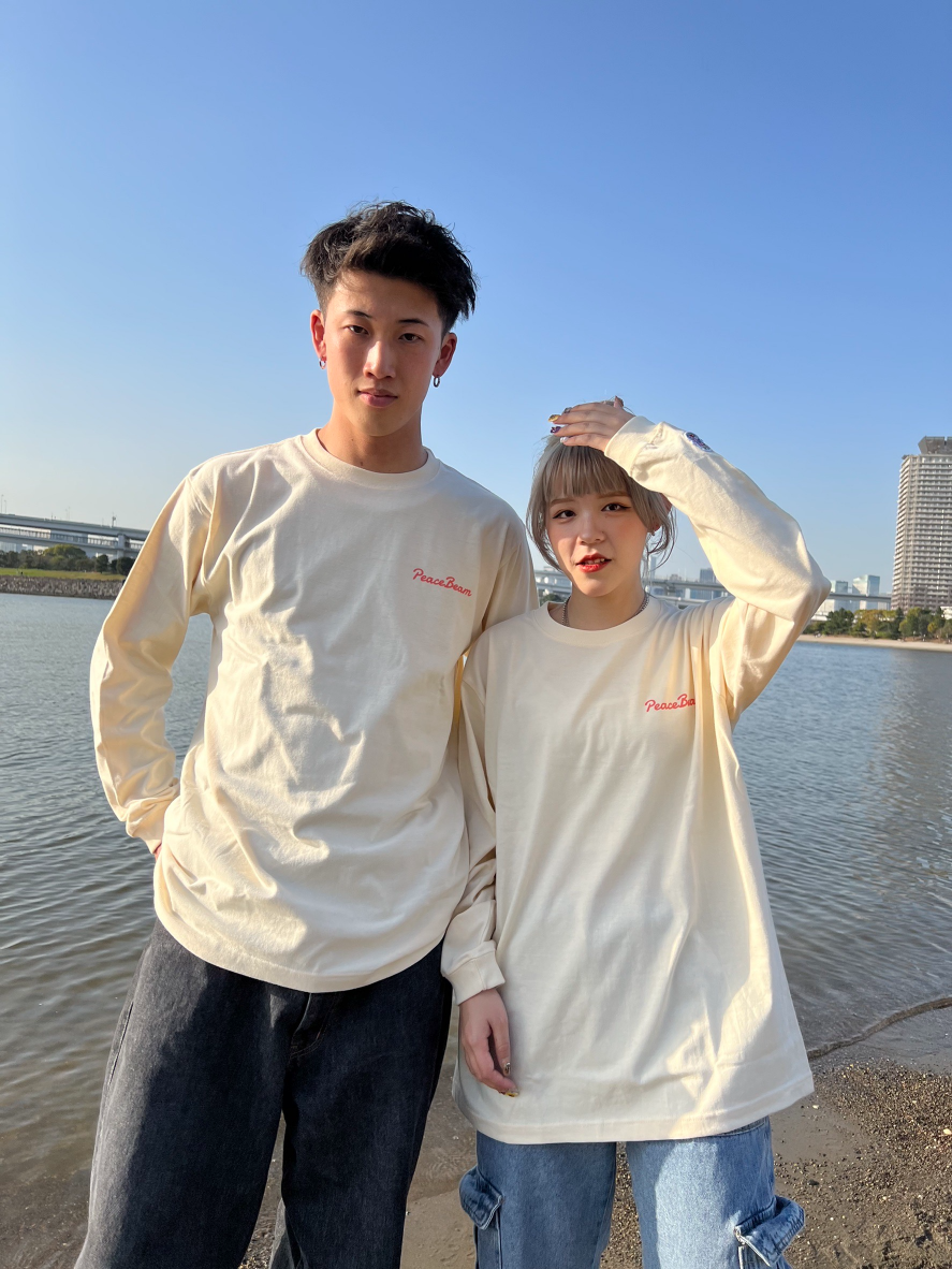 PeaceBeam moment LS Tee/ Sand beige