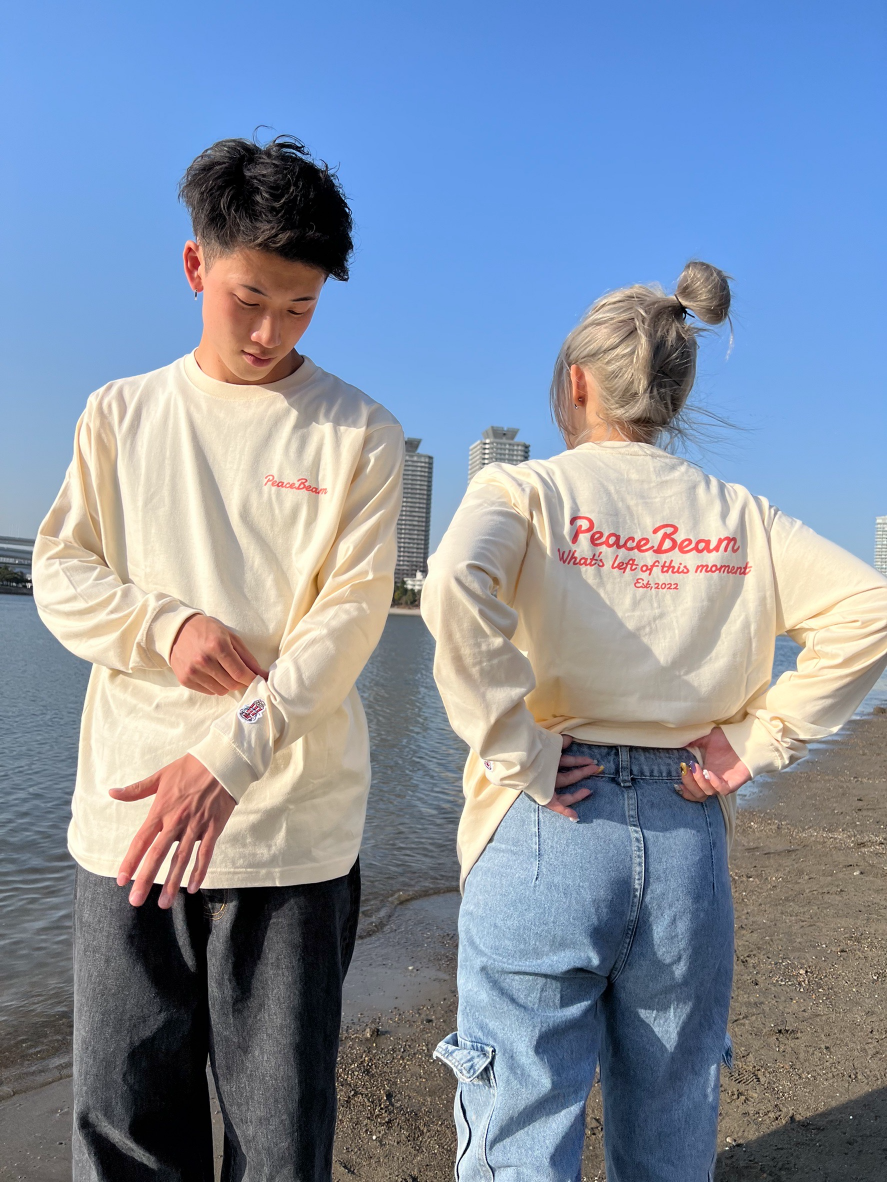 PeaceBeam moment LS Tee/ Sand beige