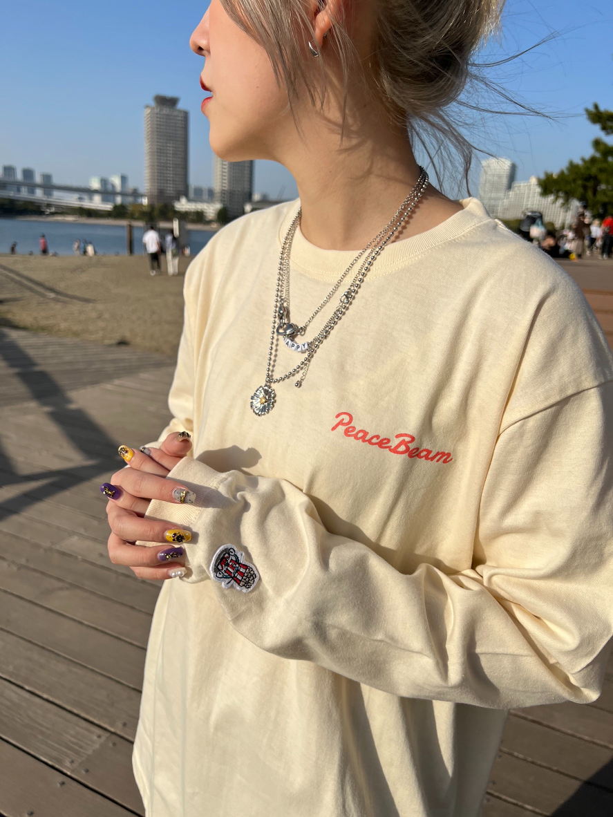 PeaceBeam moment LS Tee/ Sand beige