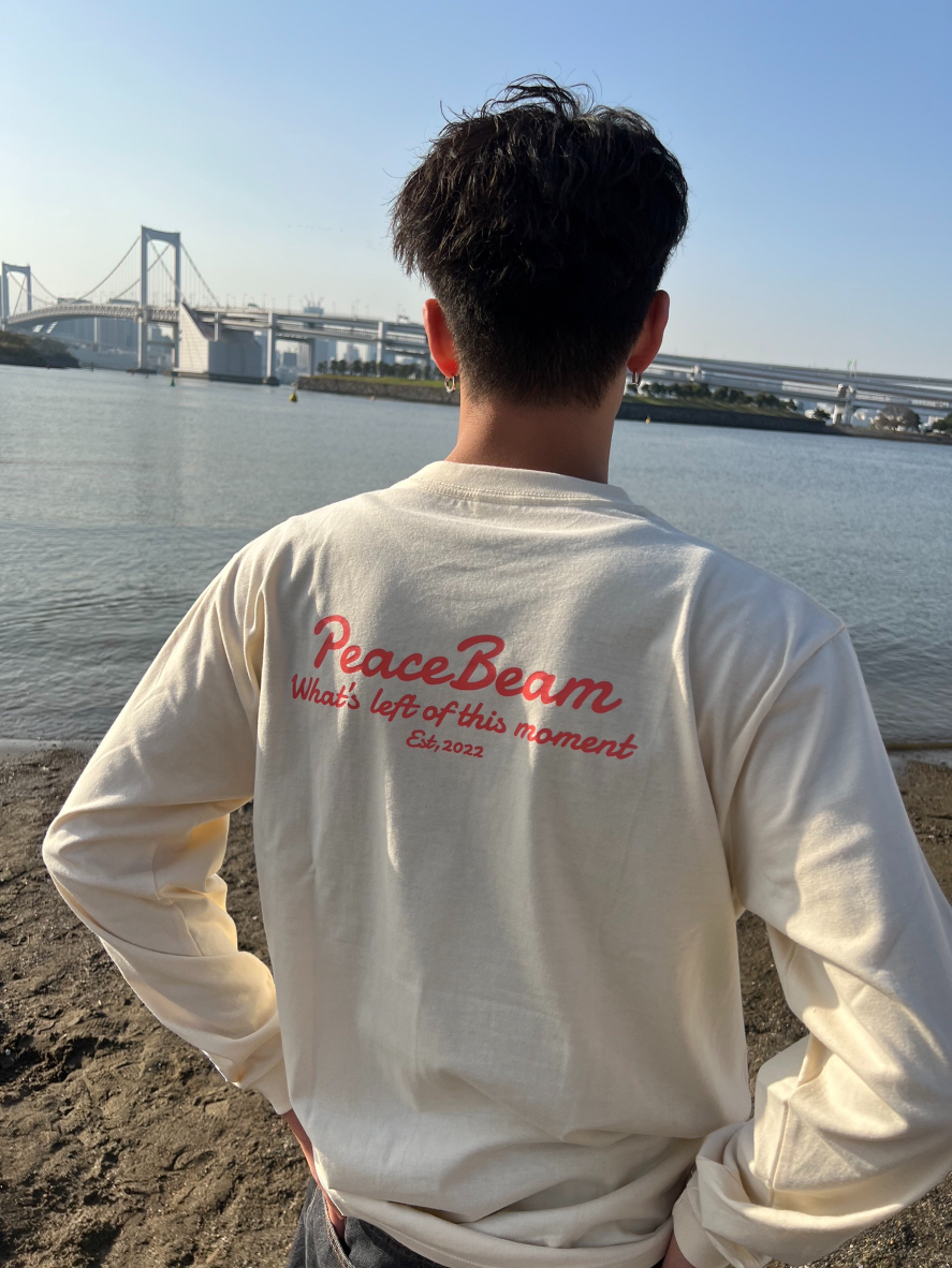 PeaceBeam moment LS Tee/ Sand beige