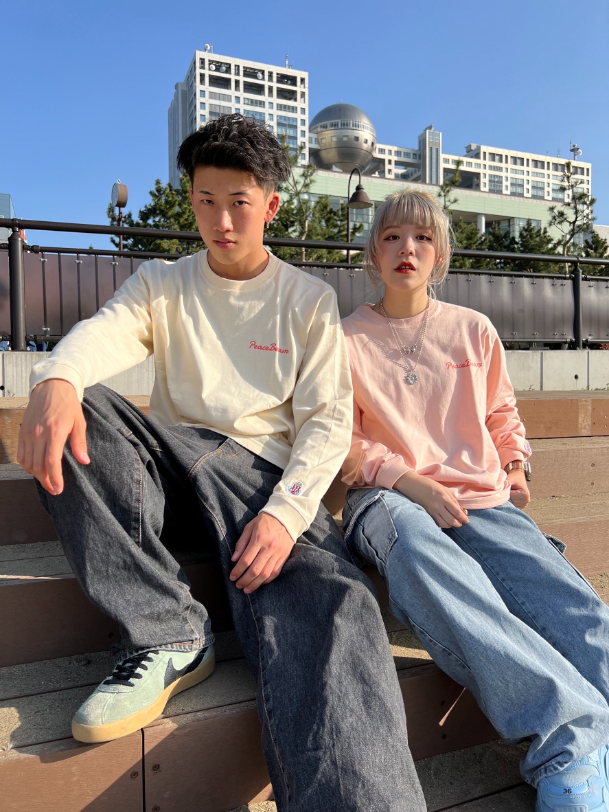 PeaceBeam moment LS Tee/ Sand beige