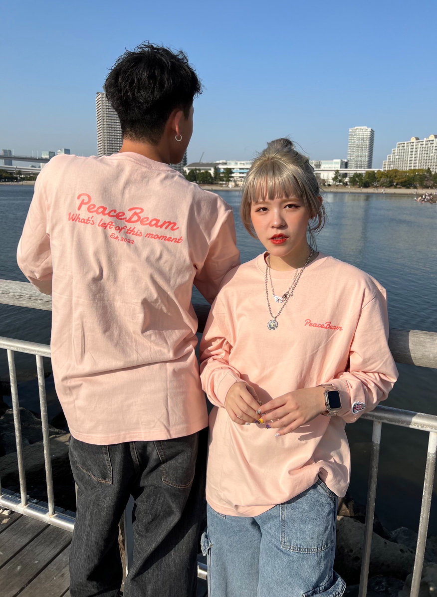 PeaceBeam moment LS Tee/ Off pink