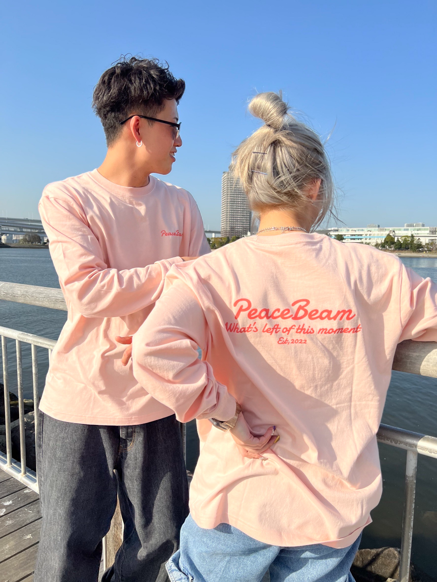 PeaceBeam moment LS Tee/ Off pink