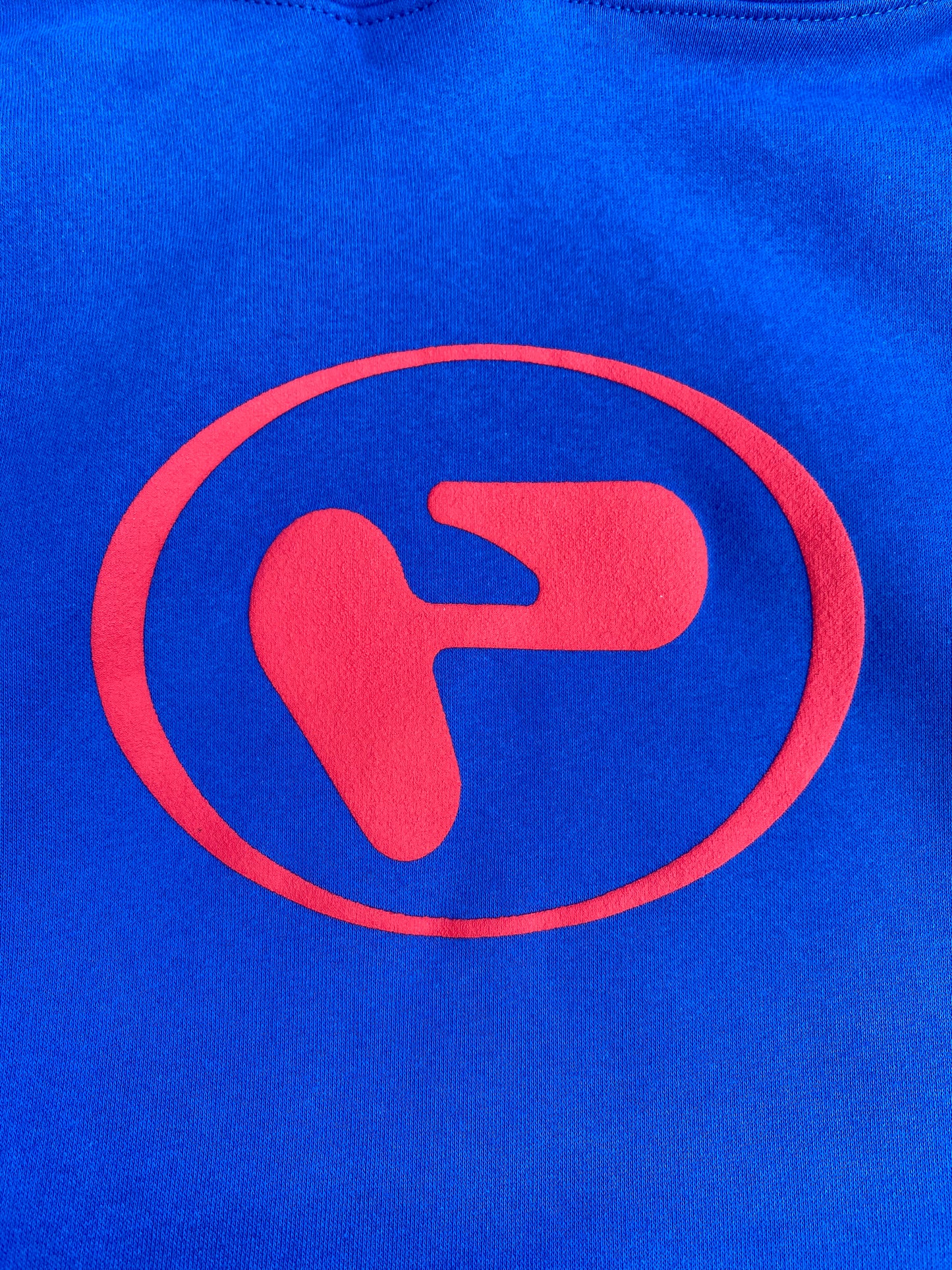 PeaceBeam「P」logo hoodie/blue