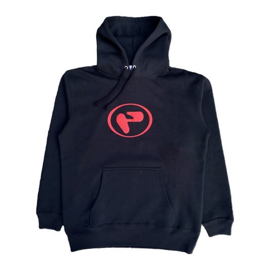 PeaceBeam 「P」logo hoodie/black