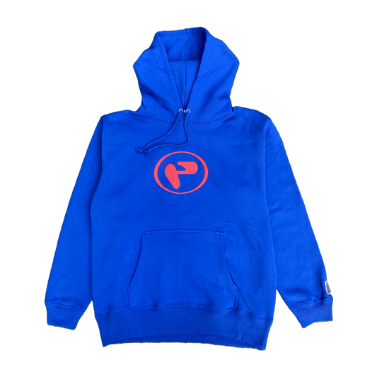 PeaceBeam「P」logo hoodie/blue