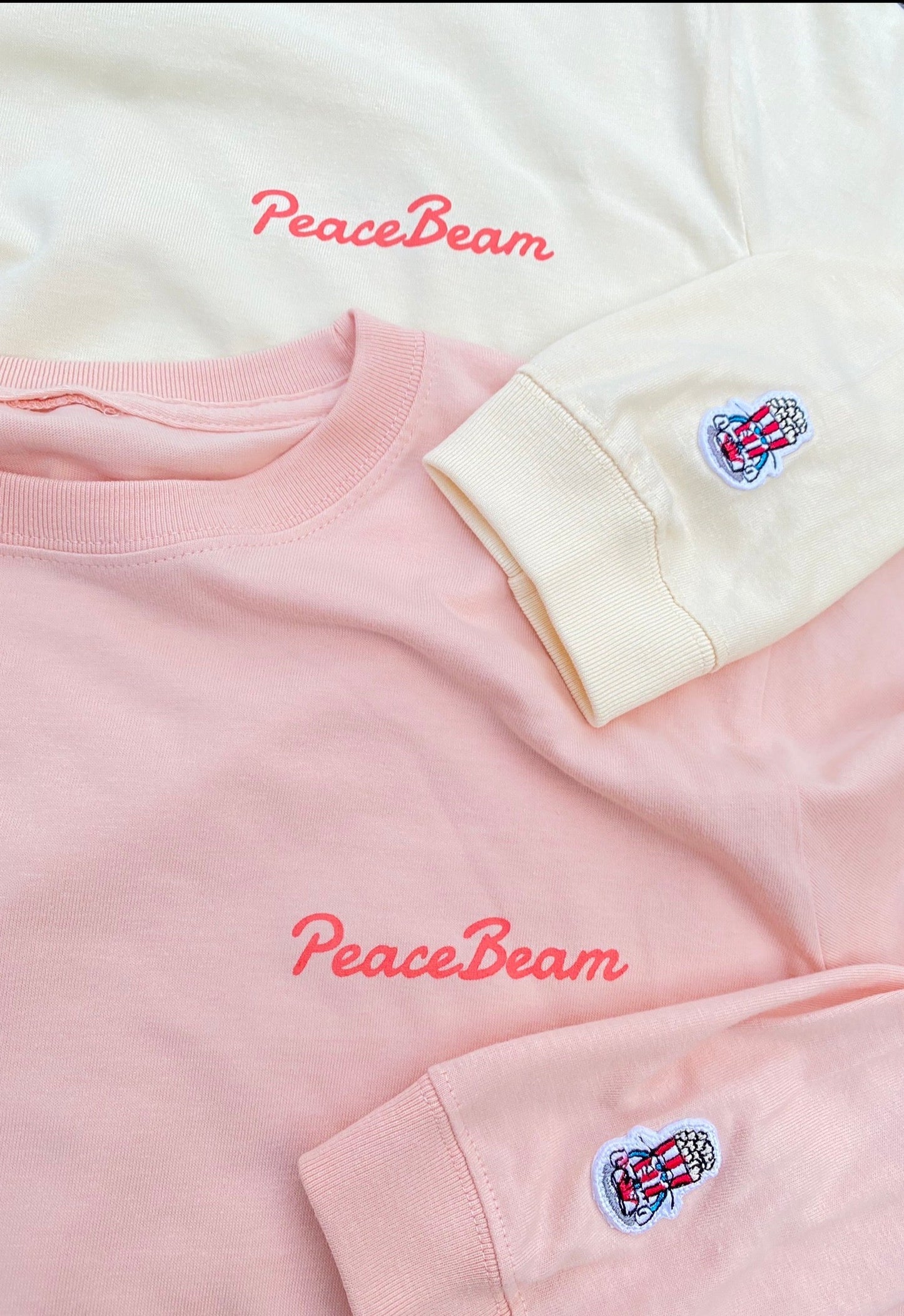 PeaceBeam moment LS Tee/ Off pink