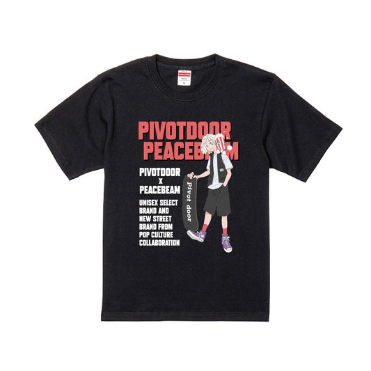 PeaceBeam🍿✖️pivot door original Tee/black